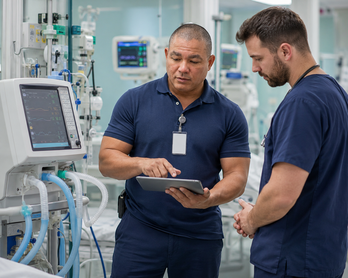 BiomedRx healthcare technology management team delivering biomedical equipment preventive maintenance